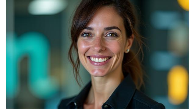 Ritratto di uno specialista tecnologico sorridente di Eco Alata.